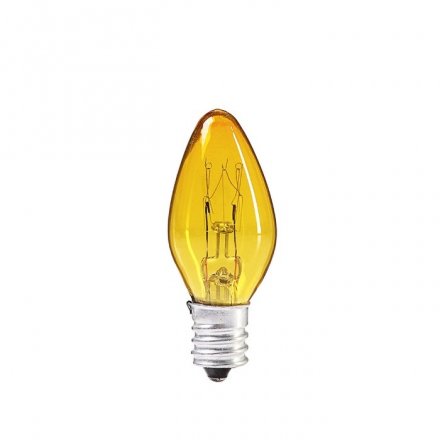 Лампа накаливания, 10 Вт, E12, 220 В, для ночников и гирлянд, желтая