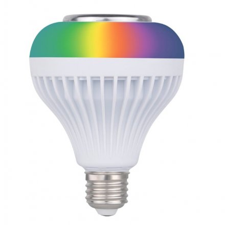 Лампа светодиодная музыкальная,RGB Bluetooth динамик ДУ,диммер, 13 режимов 10Вт, Е27 REV 32599 4