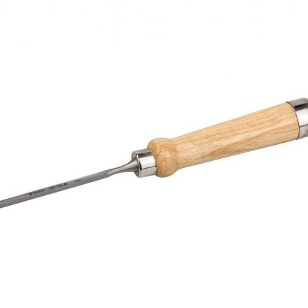 Стамеска-долото полукруглая с деревянной ручкой, хромованадиевая сталь, 12мм  ЗУБР "ЭКСПЕРТ"---