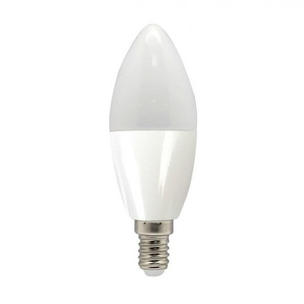 Лампа светодиодная свеча 16LED (7W) 230V E14 2700K, LB-97