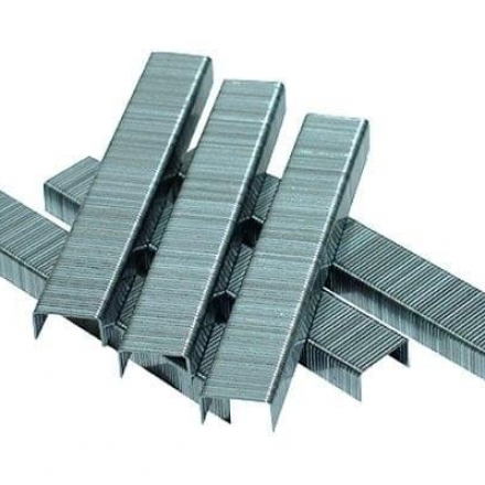 Скобы ЗУБР закаленные, тип 53, красн. 6мм. 1000 шт.