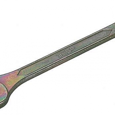 Ключ комбинированный хромованадиевая сталь, зеленый цинк, 9мм  ЗУБР, серия "Т-80",