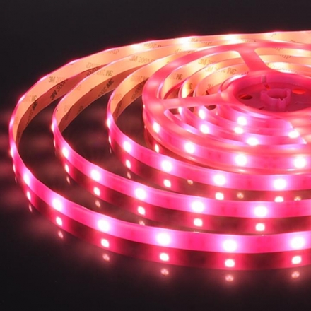 Светодиодная лента со светонакоп.эффектом (розовый свет) IP65 7,2W, 5 метров (цена за 1 метр)