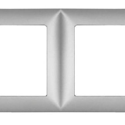 Рамка Visage 4-я горизонтальная серебро