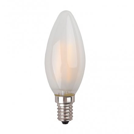 Лампа светодиодная, филамент свеча матовая (7W), 230V Е14 2700K, LB-66