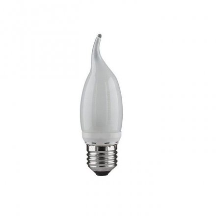Лампа светодиодная, свеча на ветру, 7W 230V E27 2700K, SAFFIT