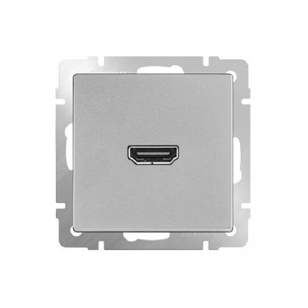 Розетка HDMI/ WL06-60-11 (серебряный)