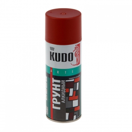Грунт аэрозольный универсальный алкидный красно-коричневый КУДО KU-2002 (0,52л)