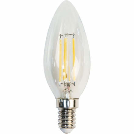 Лампа светодиодная, филамент свеча (7W), 230V Е14 2700K, LB-166