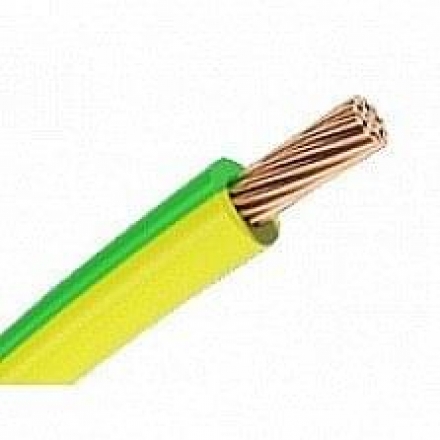 Провод ПВ-3/ПуГВ  1*6 желто-зеленый