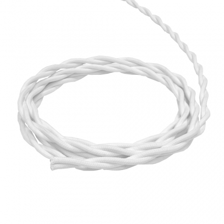 Ретро кабель витой  3х2,5 (белый) Werkel