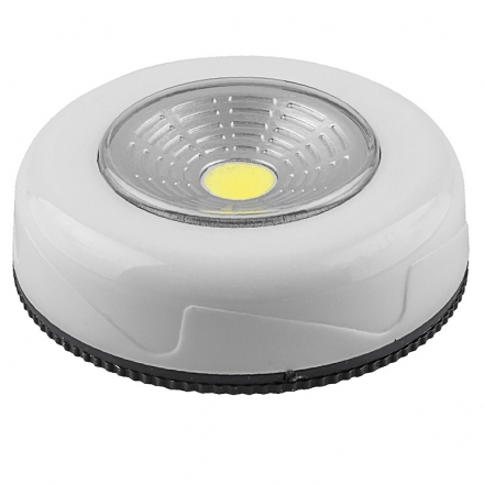 Светодиодный светильник-кнопка 1LED 2W (3шт в блистере) белый,  FN1205