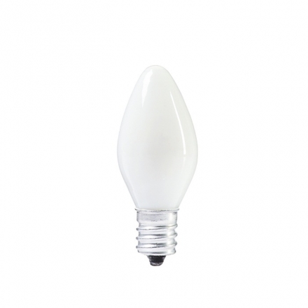 Лампочка накаливания E12, 10W, для ночников и гирлянд, матовая цвет МИКС, 220 В   3652870 d=12мм
