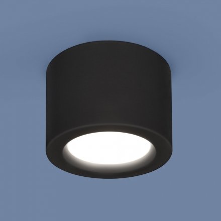 Накладной потолочный  светодиодный светильник DLR026 6W 4200K черный матовый