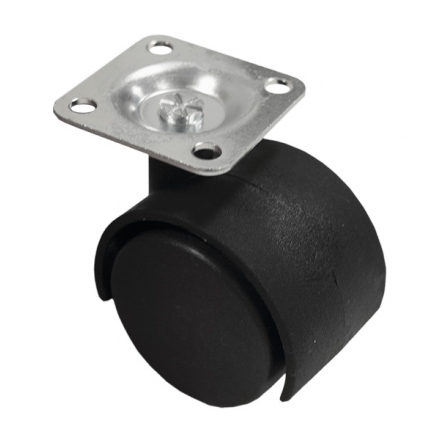 Колесо мебельное с крепежной площадкой, 40х59мм