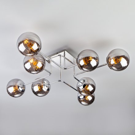 Потолочный светильник с круглыми стеклянными плафонами, Е14 мощность 40Вт/ Evita