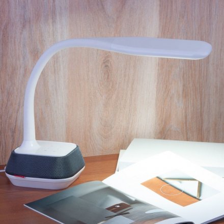 Светодиодная настольная лампа с 12Вт с Bluetooth для проигрывания музыки, сенсорное управление