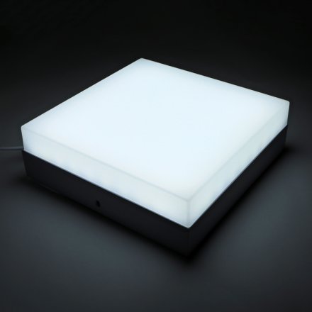 Накладной светодиодный светильник Luazon, квадратный, 180х180х55 мм, 18 Вт, 1700 Лм, 6500 К  2446558