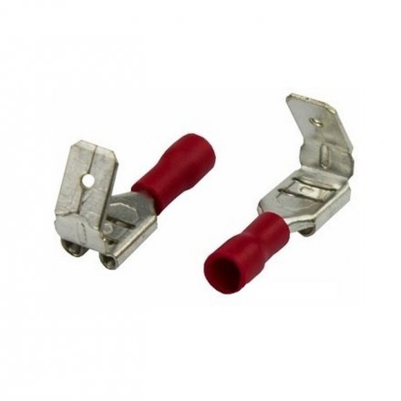 Клемма плоская изолированная гнездо 7.4мм +штекер - 6.3 мм 0.5-1.5мм.кв. (РПи-О 1.5-(6.3))/РПИо 1.5-