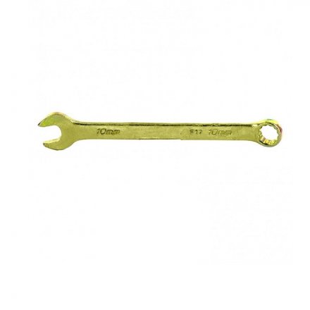 Ключ комбинированный, 6 мм, желтый цинк// Сибртех