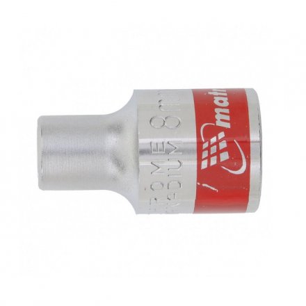 Головка торцевая, 9 мм, 12-гранная, CrV, под квадрат 1/2", хромированная// Matrix