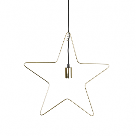 Звезда-подвес RAMSVIK STAR, диаметр 55 см, Е27 (лампа в комплект не входит), провод 3,5 м, золотой