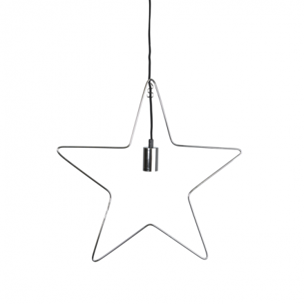 Звезда-подвес RAMSVIK STAR, диаметр 55 см, Е27 (лампа в комплект не входит), провод 3,5 м, хром