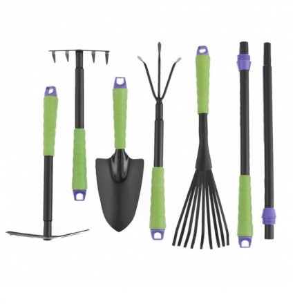 Набор садового инструмента, пластиковые рукоятки, 7 предметов, CONNECT// Palisad