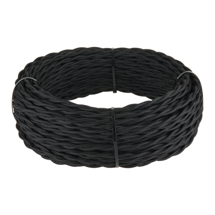 Ретро кабель витой 3х2,5 (черный) W6453608