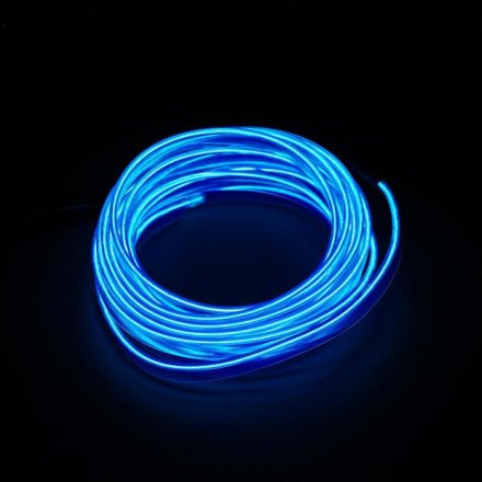Неоновая нить для подсветки салона, синяя, 3 м 7107631