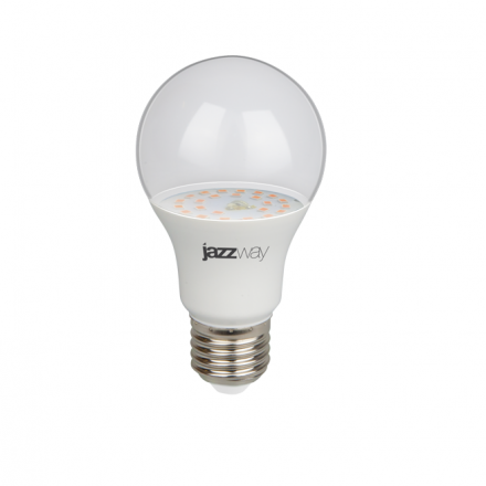 Лампа LED Е27 9W PPG A60 220V IP20 прозрачная (для роста растений) Agro JAZZWAY, 5008946