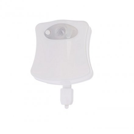 Светильник для туалета с датчиком движ., RGB, 3 Вт, IP68,  от бат. 3*AAA, белый 7098090