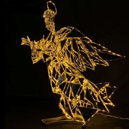 Декоративная световая фигура "Ангел" 200x60x170 полигональная (под заказ)
