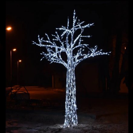 Декоративная световая фигура из металла "Дерево" высота 200см IP67 (под заказ)