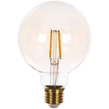 Лампа светодиодная Vintage. Форма «шар», золотистая колба. LED-G95-6W/GOLDEN/E27 GLV21GO