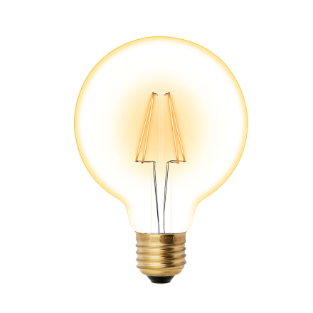 Лампа светодиодная Vintage. Форма «шар», золотистая колба. LED-G95-6W/GOLDEN/E27 GLV21GO Лампа светодиодная Vintage. Форма «шар», золотистая колба. LED-G95-6W/GOLDEN/E27 GLV21GO