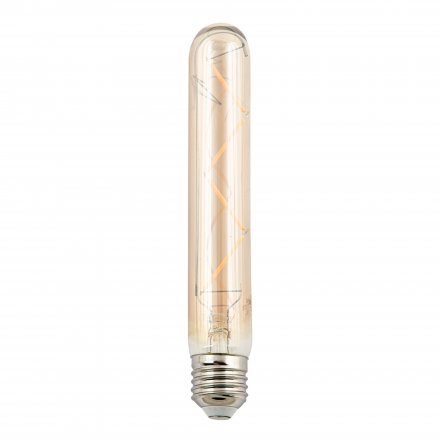 Лампа светодиодная Vintage. Форма «цилинд», янтарная колба.LED-L32A-4W/GOLDEN/E27 GLV21GO