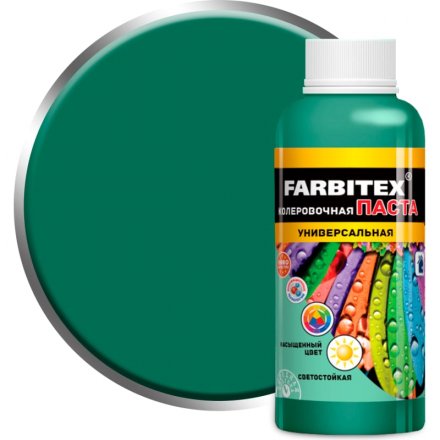 Паста колеровочная унив. зеленый (0,1л) FARBITEX (6) Ф2733290