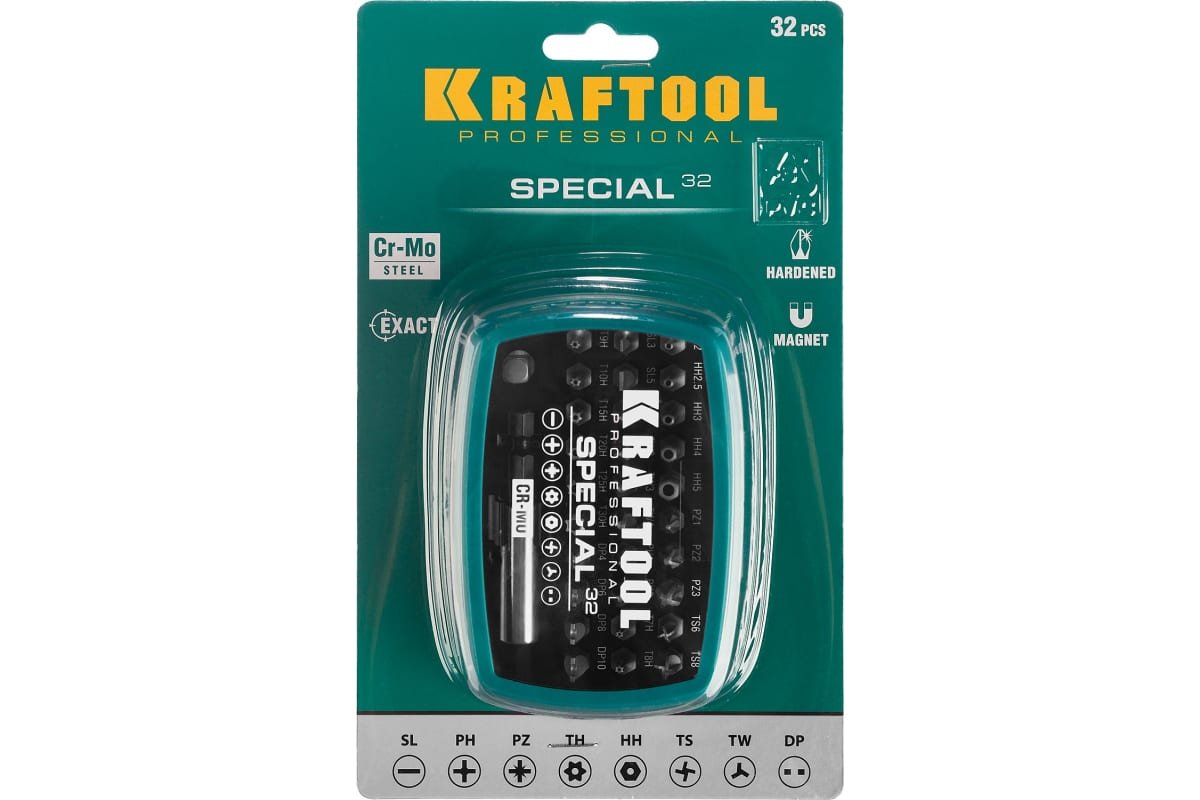 Купить Набор биты специальные с адаптером 32 шт.Special-32 KRAFTOOL, цена