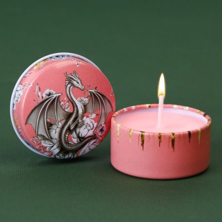 Свеча в железной банке «Дракон», аромат ваниль, диам 4,8 см   9469066