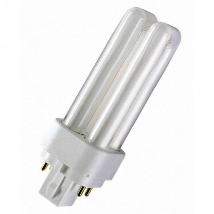 Лампа люминесцентная компактная DULUX D/E 18Вт/840 G24q-2 OSRAM