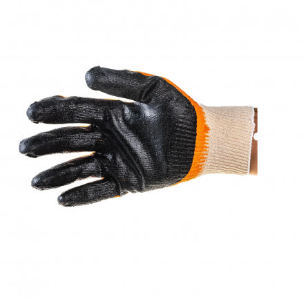 Перчатки с двойным латексным обливом,эластичные S-M STAYER