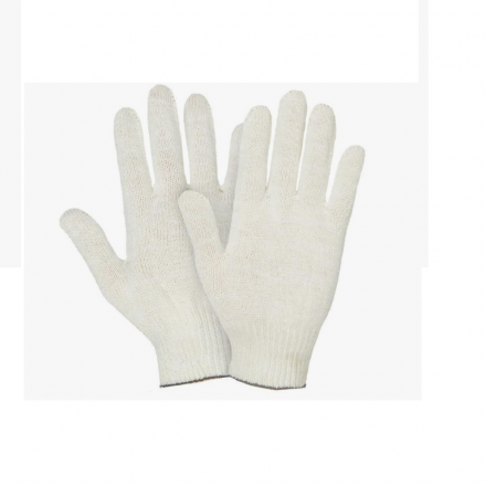 Перчатки х/б,белые 10 класс