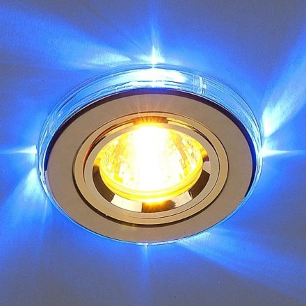 Точечный свет 2060/2 хром/синяя подсветка (SL/LED/BL) SC